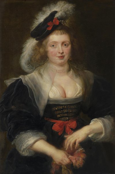 Helene Fourment, miközben kesztyűt húz alkotó: Peter Paul Rubens