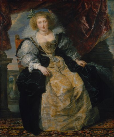 Helene Fourment „menyasszonyi ruhában” alkotó: Peter Paul Rubens
