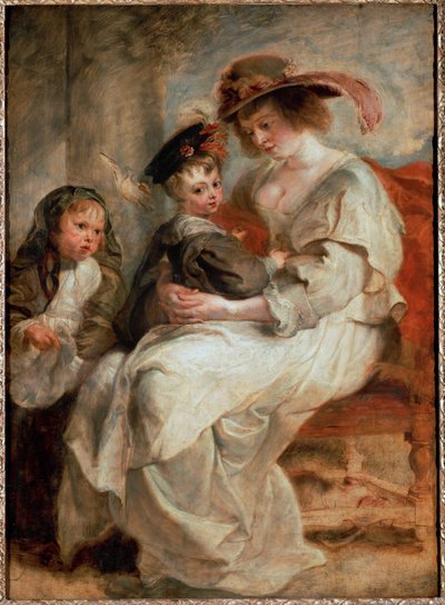 Helene Fourment gyermekeivel (olaj, fa) alkotó: Peter Paul Rubens