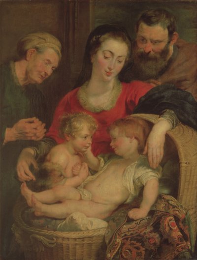 Kosár Szent Családja (panel) alkotó: Peter Paul Rubens