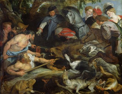 Vaddisznóvadászat, 1615-16 körül alkotó: Peter Paul Rubens