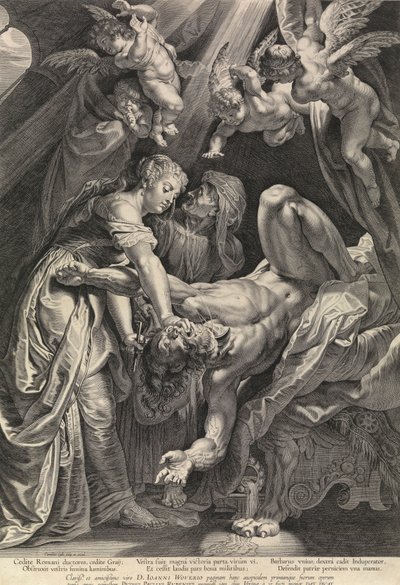 Judit és Holofernész (metszet) alkotó: Peter Paul Rubens