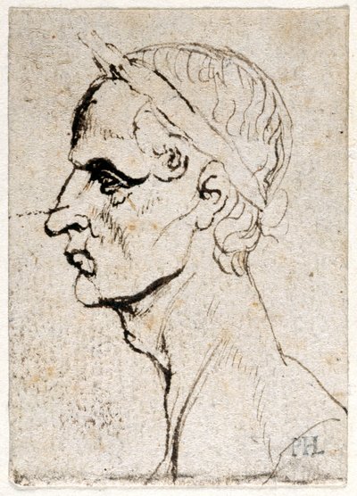 Julius Caesar, az első tizenkét Caesar közül nyolc tíz rajzából, Giovanni da Cavino érmei után (toll és tinta papíron) alkotó: Peter Paul Rubens