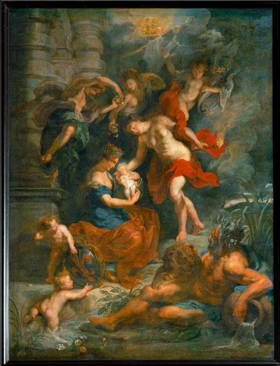 Medici Mária királynő születése Firenzében, 1573. április 26-án ... alkotó: Peter Paul Rubens
