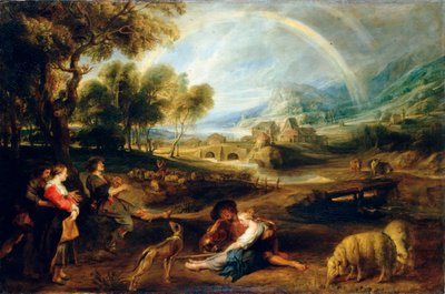 Táj szivárvánnyal, 1630-as évek eleje. alkotó: Peter Paul Rubens