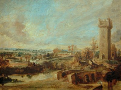 Táj egy toronnyal alkotó: Peter Paul Rubens