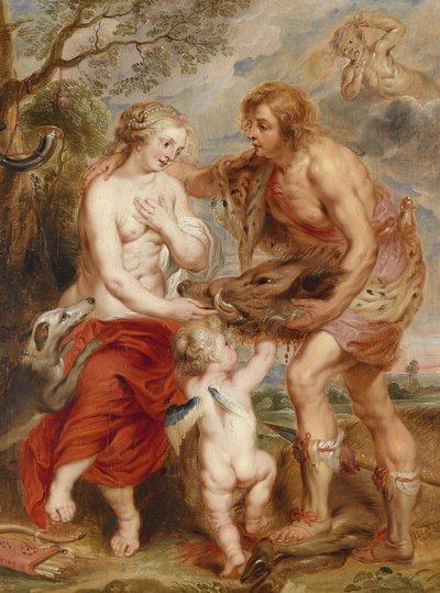 Meleager felajánlja a calydoni vaddisznókat az Atalanta felé alkotó: Peter Paul Rubens