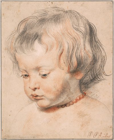Nicolaas Rubens korall nyakláncot viselő, 1619 körül alkotó: Peter Paul Rubens