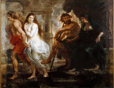 Peter Paul (Pierre-Paul) Rubens (vagy Peter Paul vagy Petrus Paulus) Orphee és Eurydice festménye (1577-1640) 1636 Dim. 194x245 cm Madrid, Musee du Prado alkotó: Peter Paul Rubens