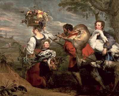 Parasztok a piacra mennek alkotó: Peter Paul Rubens