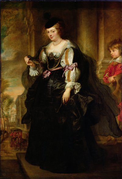 Helene Fourment portréja egy edzővel, 1639 körül alkotó: Peter Paul Rubens