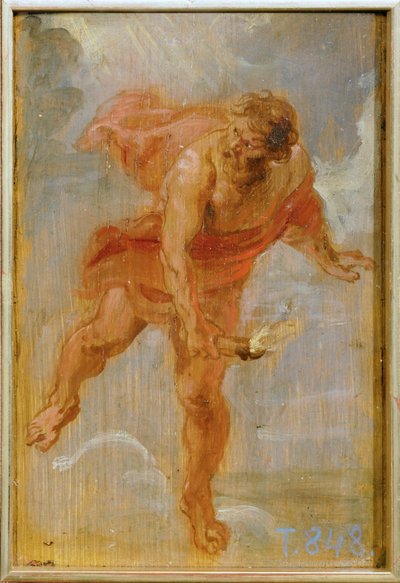 Prométheusz a tűzgyújtóval (festmény fára) alkotó: Peter Paul Rubens