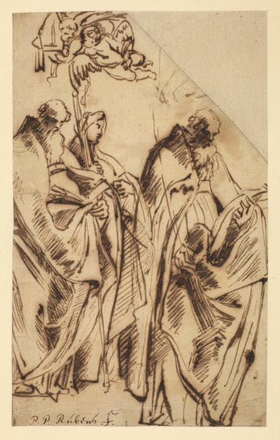 Szent Amandus és Szent Walpurga, 1610 körül alkotó: Peter Paul Rubens