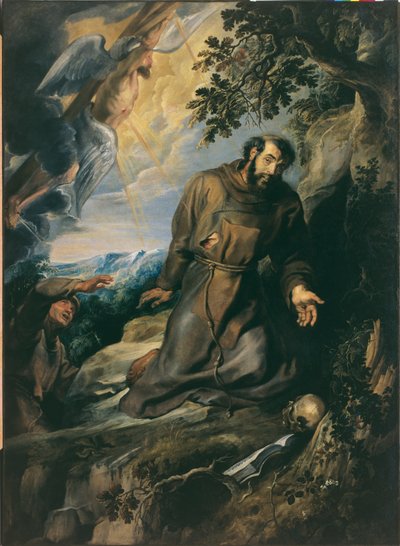 Szent Ferenc a Stigmatákat fogadja alkotó: Peter Paul Rubens