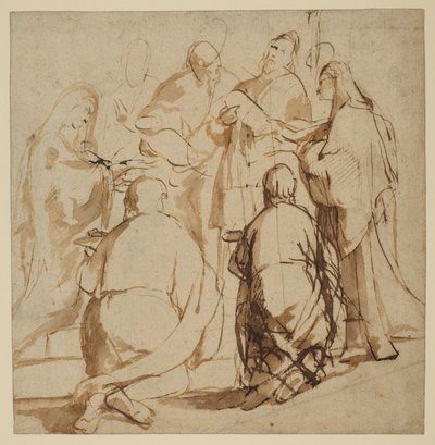 Tanulmányok a templomi bemutatóhoz alkotó: Peter Paul Rubens