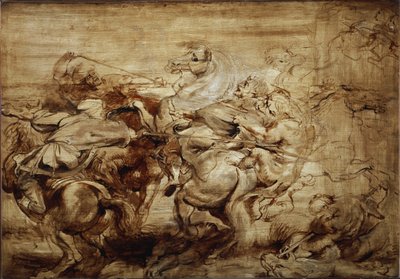 Tanulmány az oroszlánvadászathoz (Festészet alkotó: Peter Paul Rubens