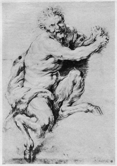 Tanulmány egy szatírról, 1913. alkotó: Peter Paul Rubens