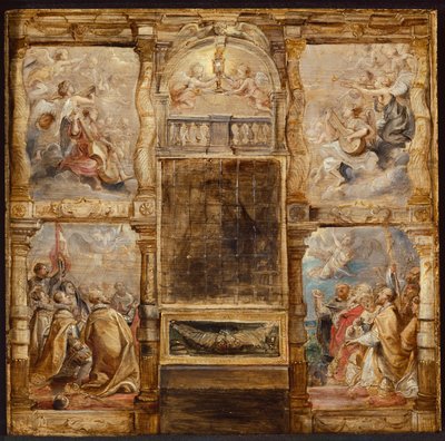 Az Eucharisztia imádása, c. 1626. alkotó: Peter Paul Rubens
