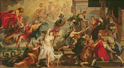 Henri IV apoteózisa és Marie de Medici régensségének kikiáltása, 1622-25 alkotó: Peter Paul Rubens