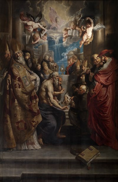 Az úrvacsora vita, 1609 körül. alkotó: Peter Paul Rubens
