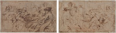 Heródes ünnepe (recto) Tomyris Kürosz fejével (verso) alkotó: Peter Paul Rubens