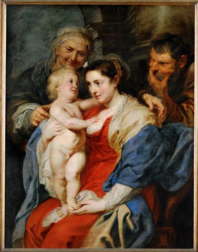 A Szent Család Szent Annával (festmény, vászon) alkotó: Peter Paul Rubens