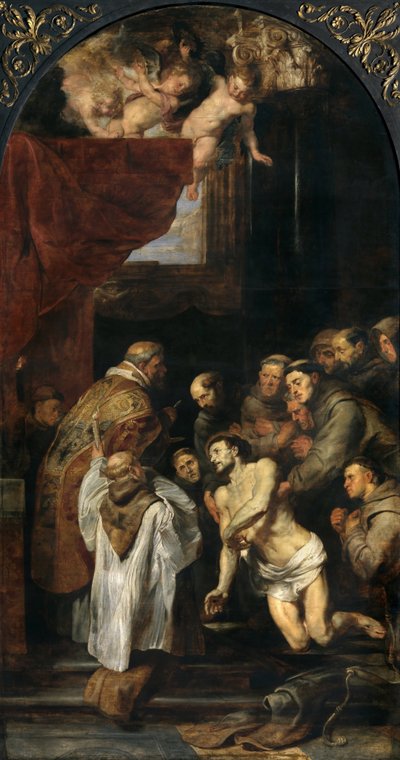 Szent Ferenc utolsó áldozása, 1619. alkotó: Peter Paul Rubens