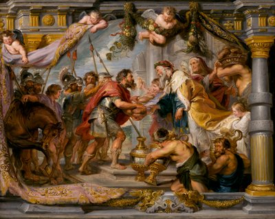 Ábrahám és Melkisédek találkozása, 1626 körül alkotó: Peter Paul Rubens
