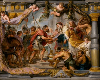 Ábrahám és Melkisédek találkozása, c. 1626. alkotó: Peter Paul Rubens