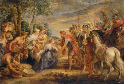 Dávid és Abigail találkozása c. 1630. alkotó: Peter Paul Rubens