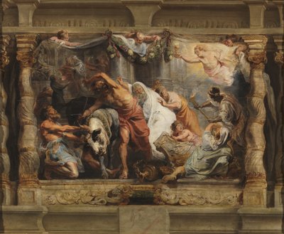 Az Eucharisztia diadala a bálványimádás felett, 1625 körül (olaj, fa) alkotó: Peter Paul Rubens