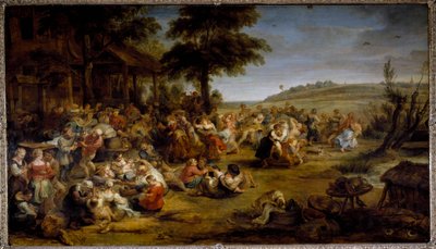 A vásár (olaj, fa alkotó: Peter Paul Rubens