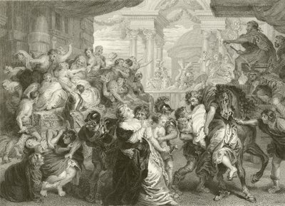 A szabinok megerőszakolása alkotó: Peter Paul Rubens