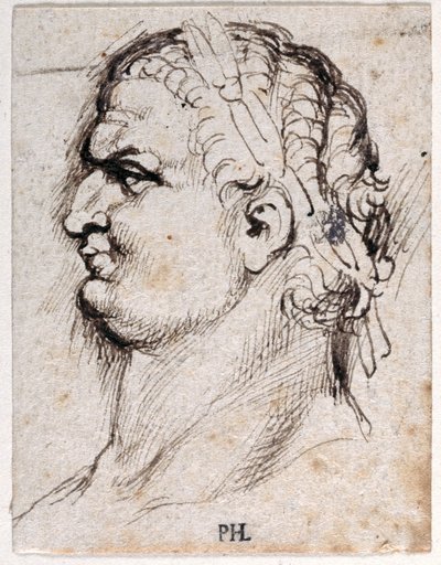 Titusz, az első tizenkét Caesar közül nyolc tíz rajzából, Giovanni da Cavino érmei után (toll és tinta papíron) alkotó: Peter Paul Rubens