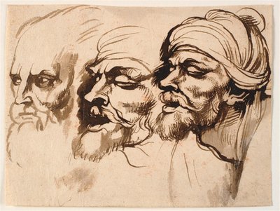 Három férfi fej alkotó: Peter Paul Rubens