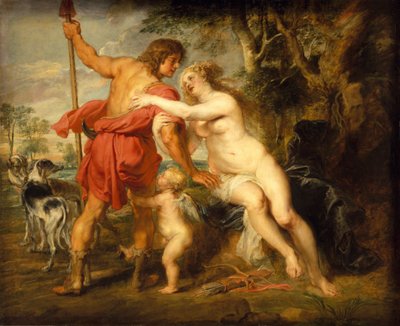 Vénusz és Adonisz, valószínűleg az 1630-as évek közepén. alkotó: Peter Paul Rubens
