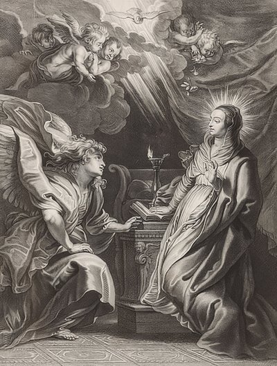 Angyali Üdvözlet alkotó: Peter Paul Rubens