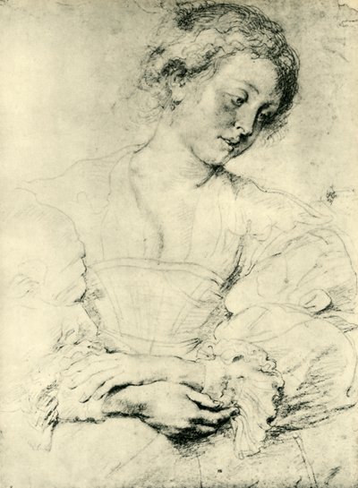 Fiatal nő összekulcsolt kézzel, 1629-1630, 1943. alkotó: Peter Paul Rubens