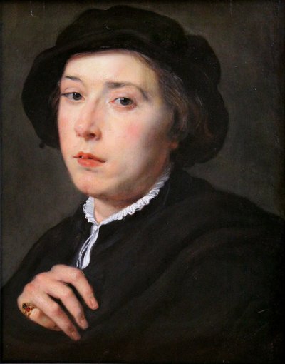 Fiatal férfi fekete kalappal alkotó: Peter Paul Rubens