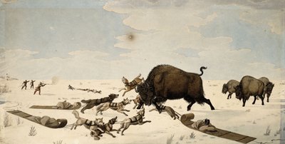 Bivalyvadászat, 1822-1824 körül alkotó: Peter Rindisbacher