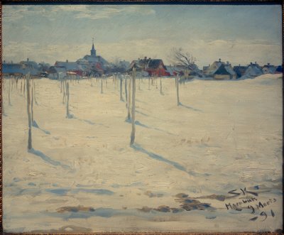 Hornbaek im Winter alkotó: Peder Severin Krøyer