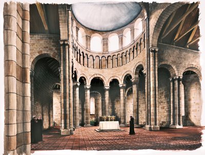 Battle Abbey, 12. század, 1990-2010 alkotó: Peter Urmston