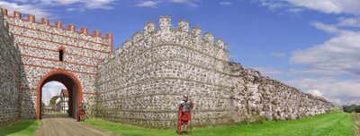 Silchester római városfalainak déli kapuja, C3. század, 1990-2010 alkotó: Peter Urmston