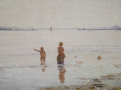 Kilátás a Roskilde fjordra Frederikssund közelében, Zéland alkotó: Peter Vilhelm Carl Kyhn