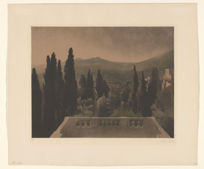 Kilátás az erkélyről alkotó: Peter Vilhelm Ilsted (signed by artist)