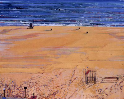 A strandról: Santa Monica, 2003 (olaj, vászon) alkotó: Peter Wilson