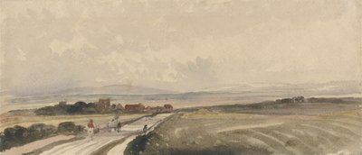 Yorkshire Road (akvarell és grafit papíron) alkotó: Peter de Wint