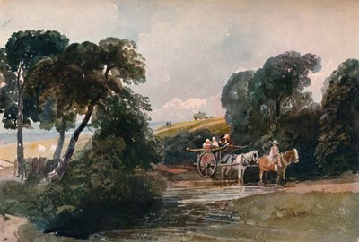 Szénakocsi patakon át, c1824 alkotó: Peter de Wint