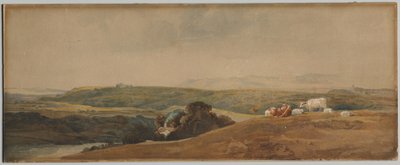 Hegyek és szarvasmarha. alkotó: Peter de Wint