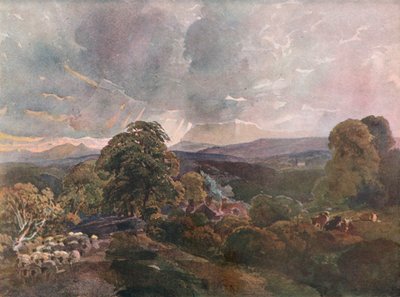 Sackbridge Hall, Lowther közelében, 1928 alkotó: Peter de Wint